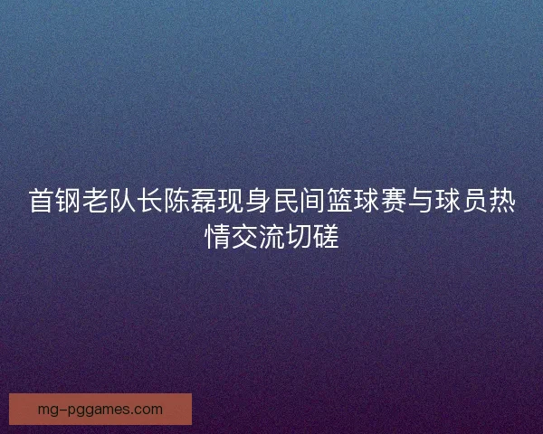 首钢老队长陈磊现身民间篮球赛与球员热情交流切磋